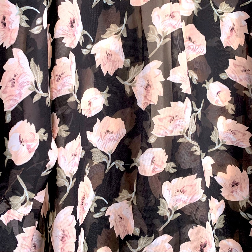 Floral Chiffon Kimono Top - Picture 4 of 4